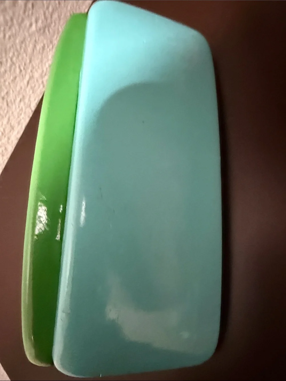 kate spade Bright Green and blue Glossy sunglasses Case